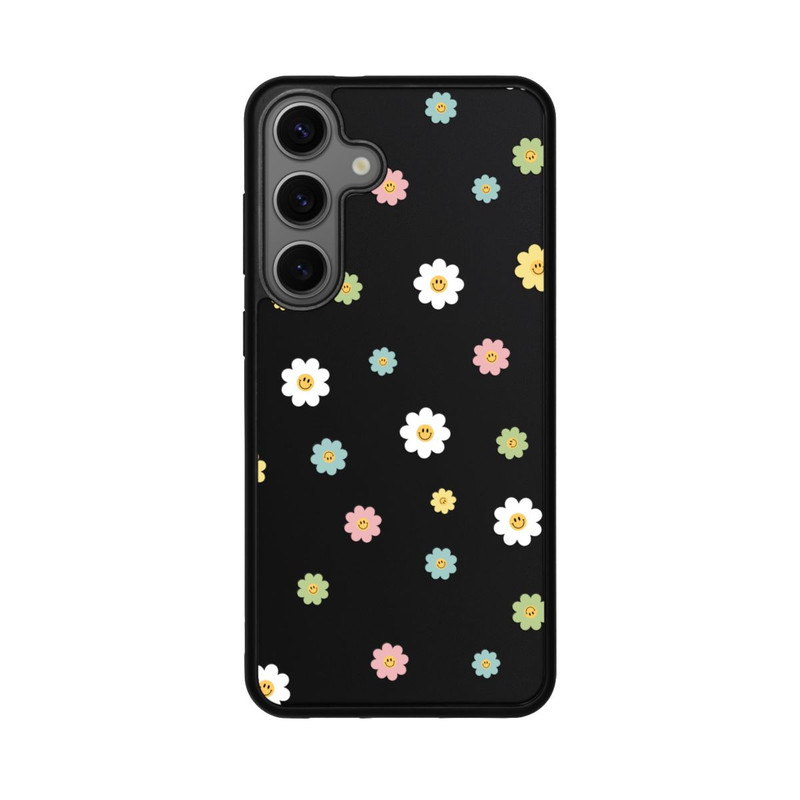 Galaxy S25 + Base Case Flower Power klein transparent