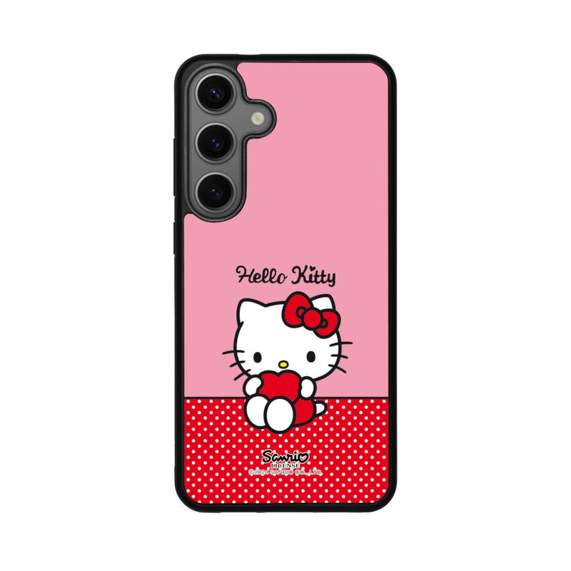 Galaxy S25 + Base Case Hello Kitty sitzend mit Herz