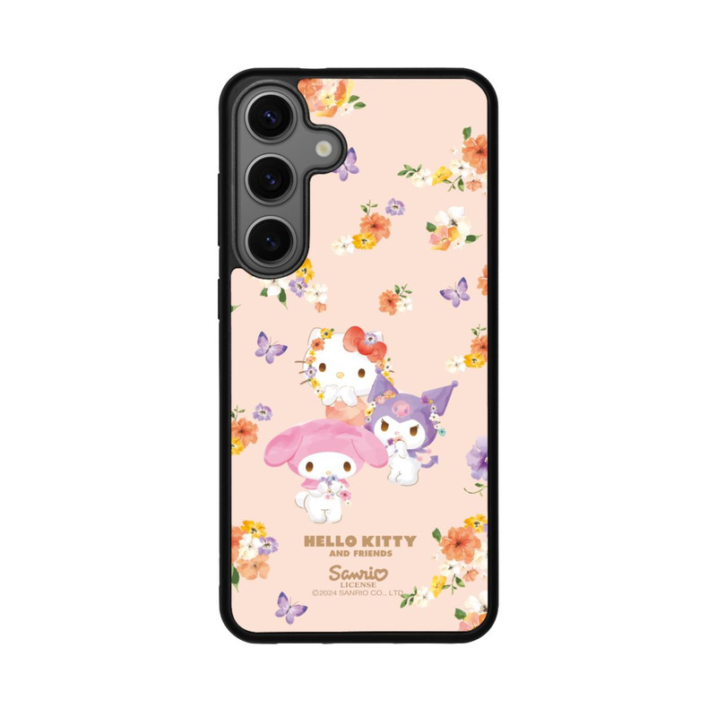 Galaxy S25 + Base Case Hello Kitty Frühlingsblumen