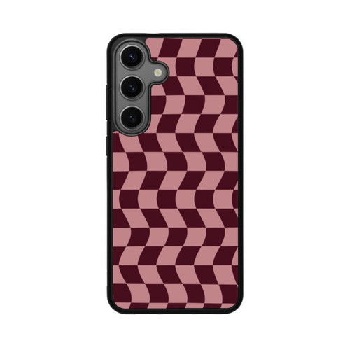 Samsung Galaxy S25+  Base Case Schachbrett Rot-Rosa