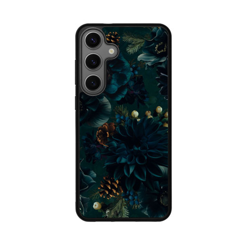 Samsung Galaxy S25+  Base Case Blumenmuster Grün und Blau