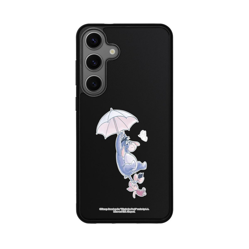 Galaxy S25 + Base Case Winnie Pooh Eeyeore Find Happiness Transparent