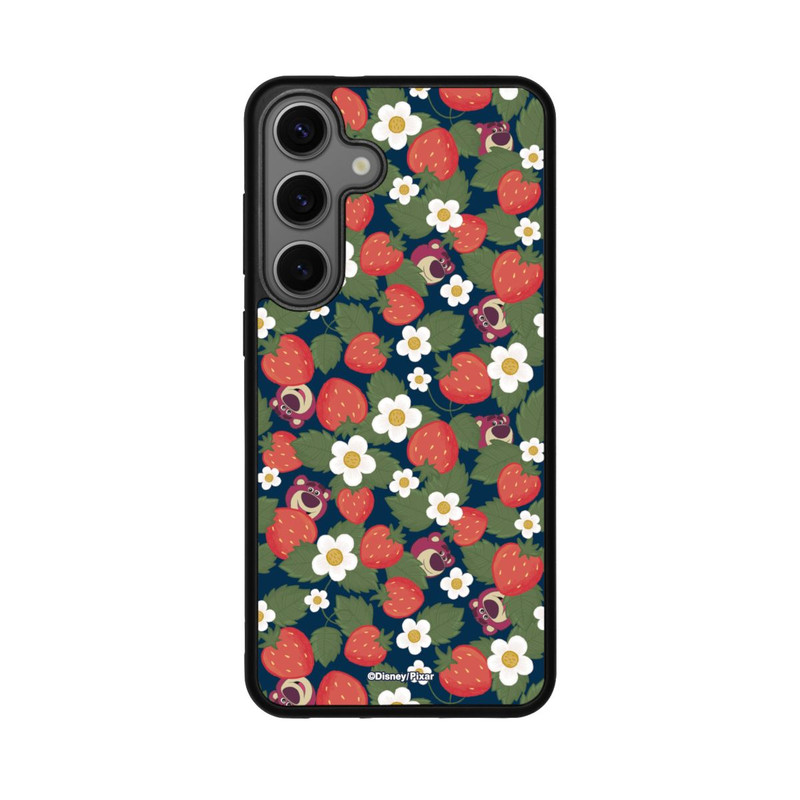 Galaxy S25 + Base Case Lotso Toy Story Strawberry Flower Pattern