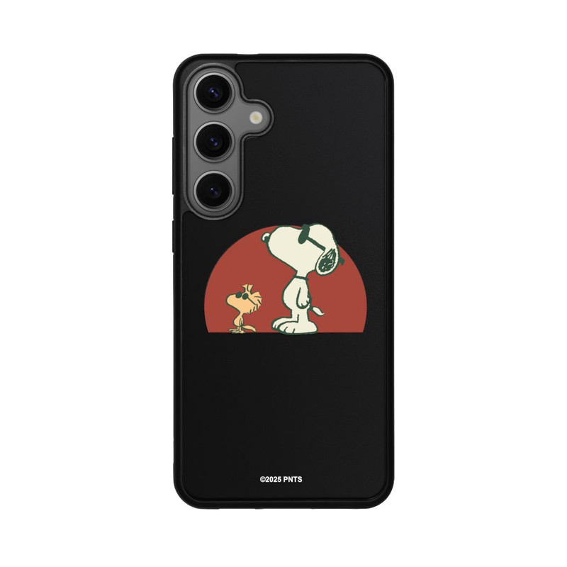 Galaxy S25 + Base Case Snoopy Woodstock Far Out transparent