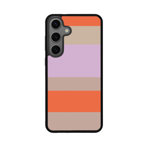 Samsung Galaxy S25+  Base Case Moca Lila Orange Stripes