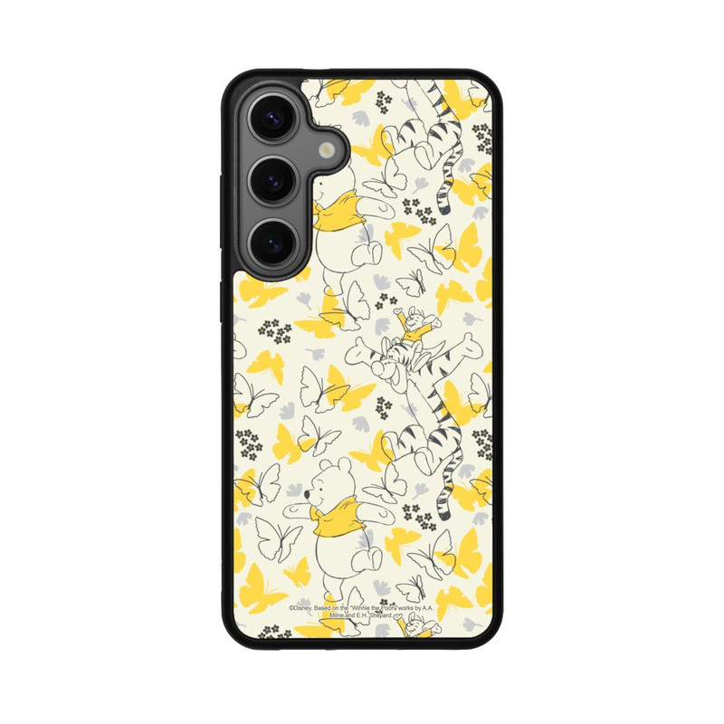 Galaxy S25 + Base Case Winnie Puuh Butterfly Pattern