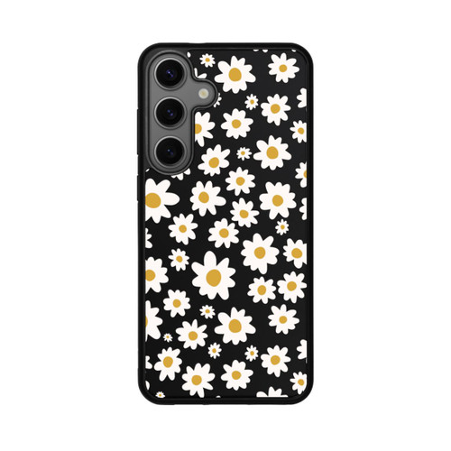 Samsung Galaxy S25+  Base Case Daisy Flower Seamless Pattern Transparent