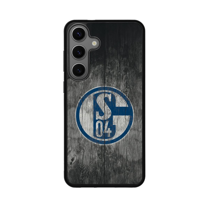 Galaxy S25 + Base Case Schalke 04 Holz Look