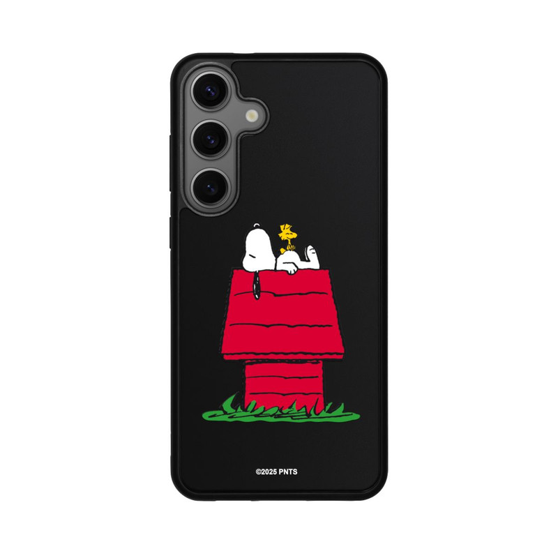 Galaxy S25 + Base Case Snoopy and Woodstock Classic transparent