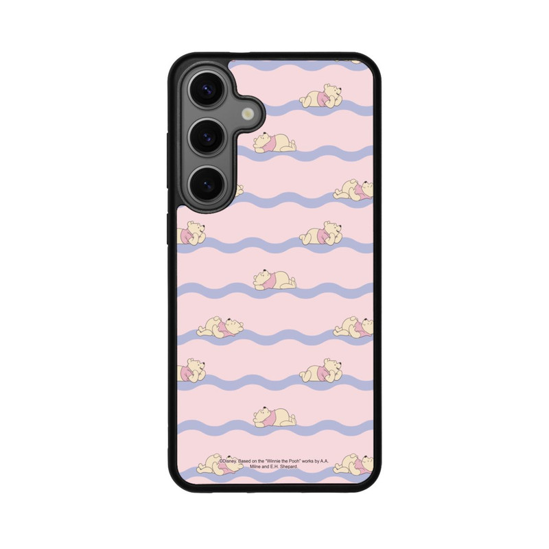 Galaxy S25 + Base Case Winnie the Pooh Pink Waves