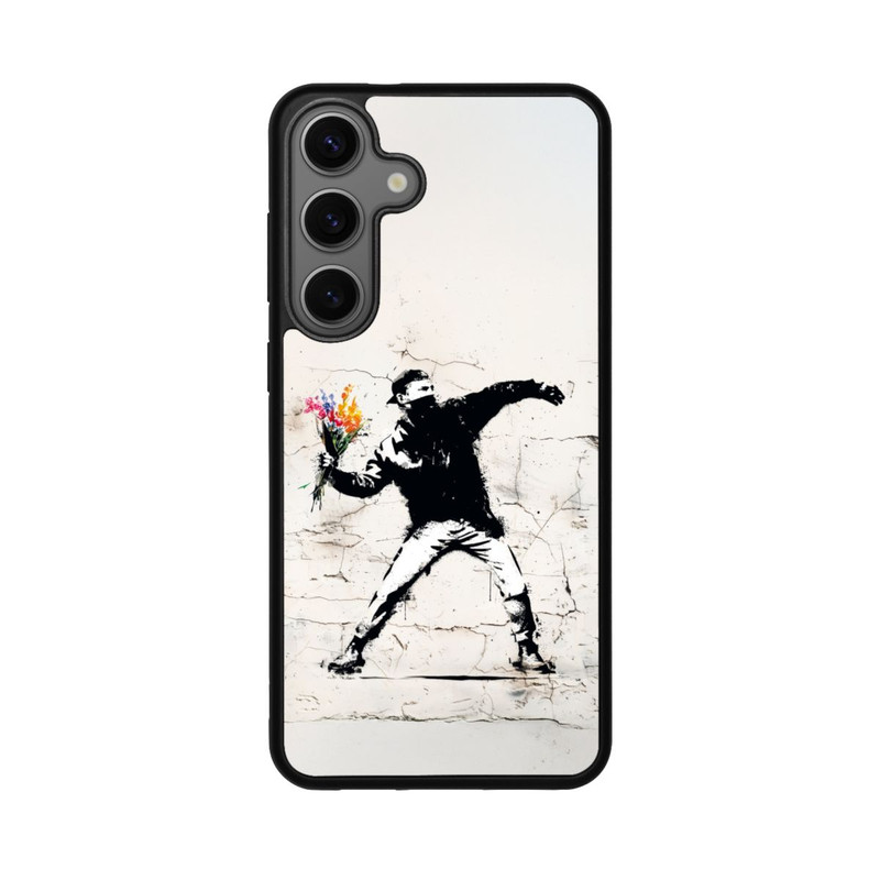 Galaxy S25 + Base Case Flowers Up Artwork