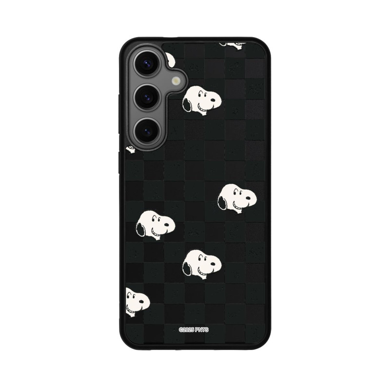 Galaxy S25 + Base Case Snoopy Checked Pattern