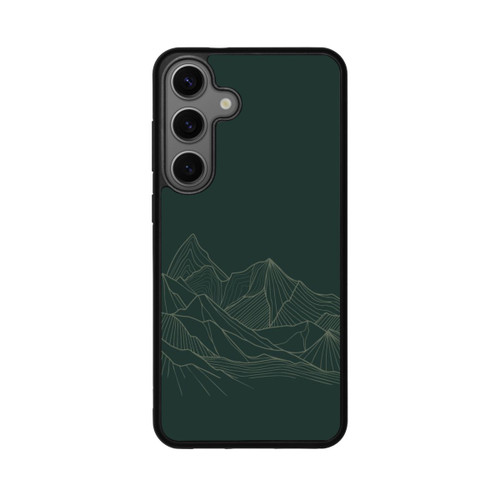 Samsung Galaxy S25+  Base Case Berg Line Art Grün