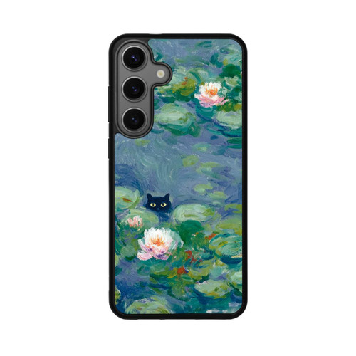 Samsung Galaxy S25+  Base Case Katze im Teich Gemälde Impressionismus
