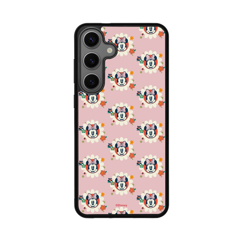 Galaxy S25 + Base Case Minnie's Magic Flowers Retro Pattern
