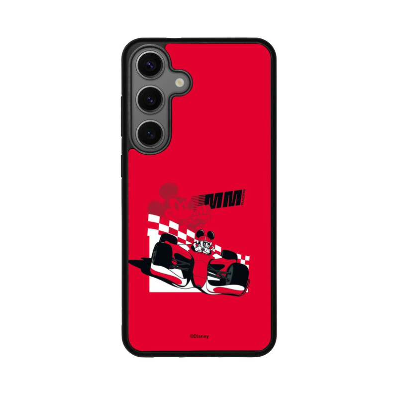 Galaxy S25 + Base Case Micky Maus Racing Legende Rot