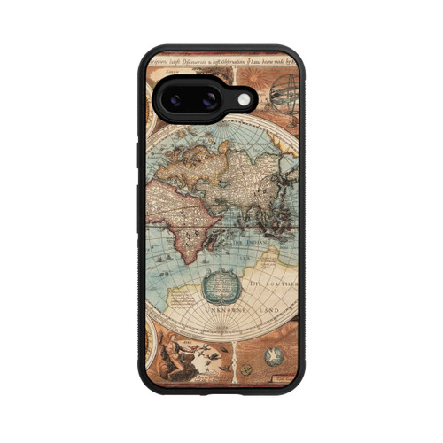 Google Pixel 9a Base Case Vintage Weltkarte
