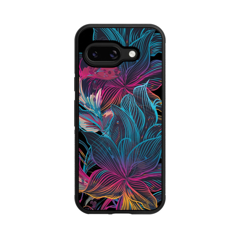 Pixel 9a Base Case Neon Flower Power