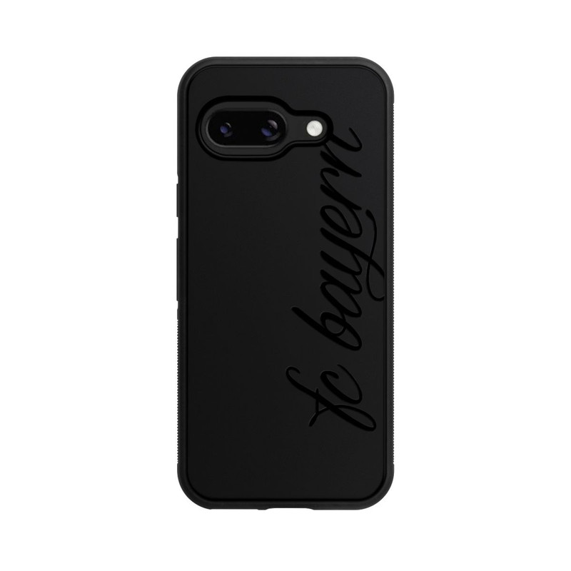 Pixel 9a Base Case Schwarzes FCB Girlmotiv - ohne Hintergrund