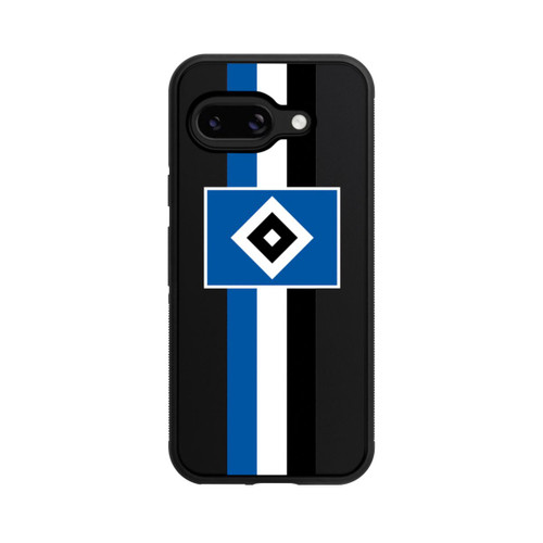 Google Pixel 9a Base Case HSV Streifen - Blau-Weiß-Schwarz - ohne Hintergrund