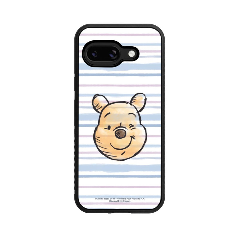 Pixel 9a Base Case Winnie Puuh auf Streifen