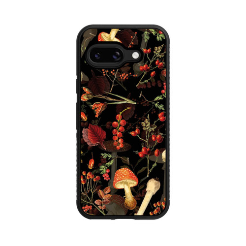 Google Pixel 9a Base Case Pilzmuster Schwarz