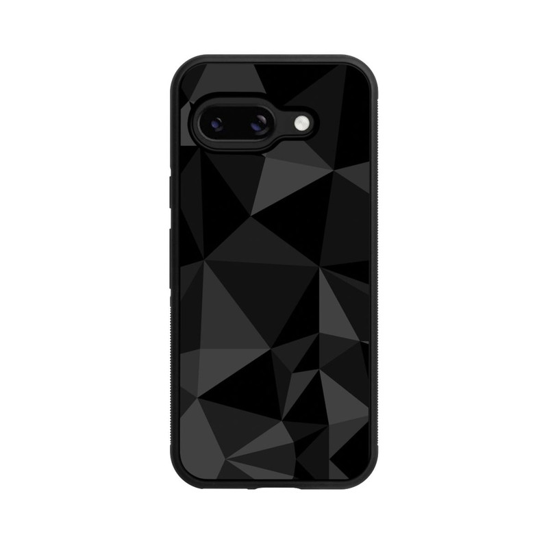 Pixel 9a Base Case Polygonmuster schwarz