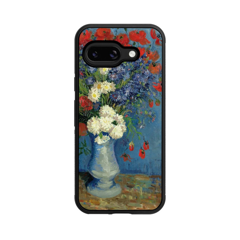 Pixel 9a Base Case Stillleben Vase mit Kornblumen und Mohnblumen von Vincent Van Gogh