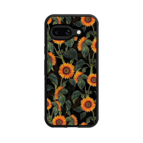 Google Pixel 9a Base Case Sonnenblume schwarz