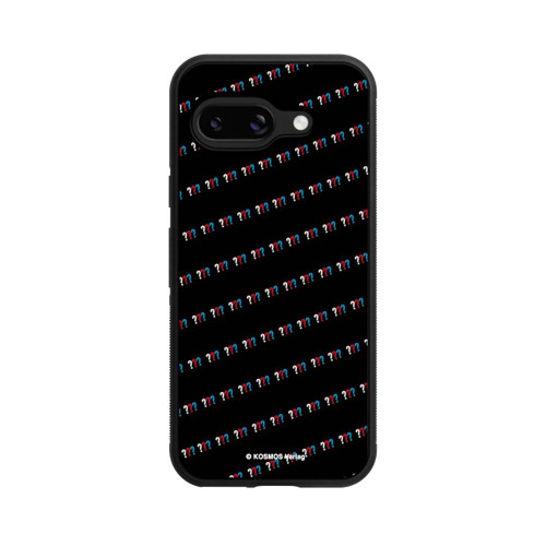 Google Pixel 9a Base Case Drei Fragezeichen Muster Schräg