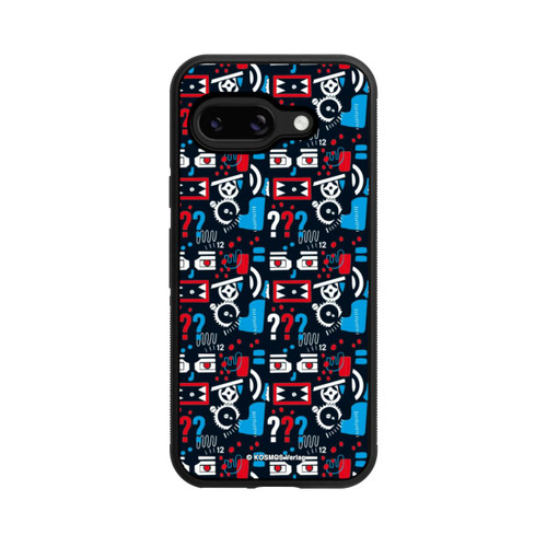 Google Pixel 9a Base Case Drei Fragezeichen Wildes Muster