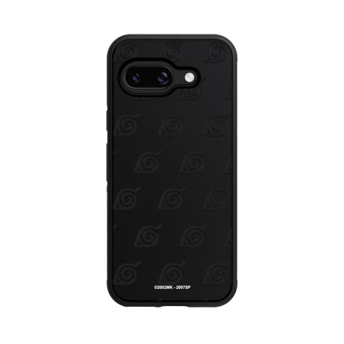 Google Pixel 9a Base Case Schwarzes Konoha-Muster Transparent