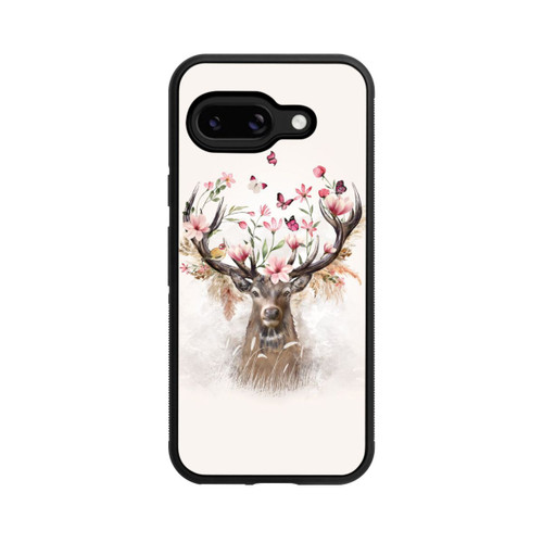 Google Pixel 9a Base Case Hirsch Blumen Geweih