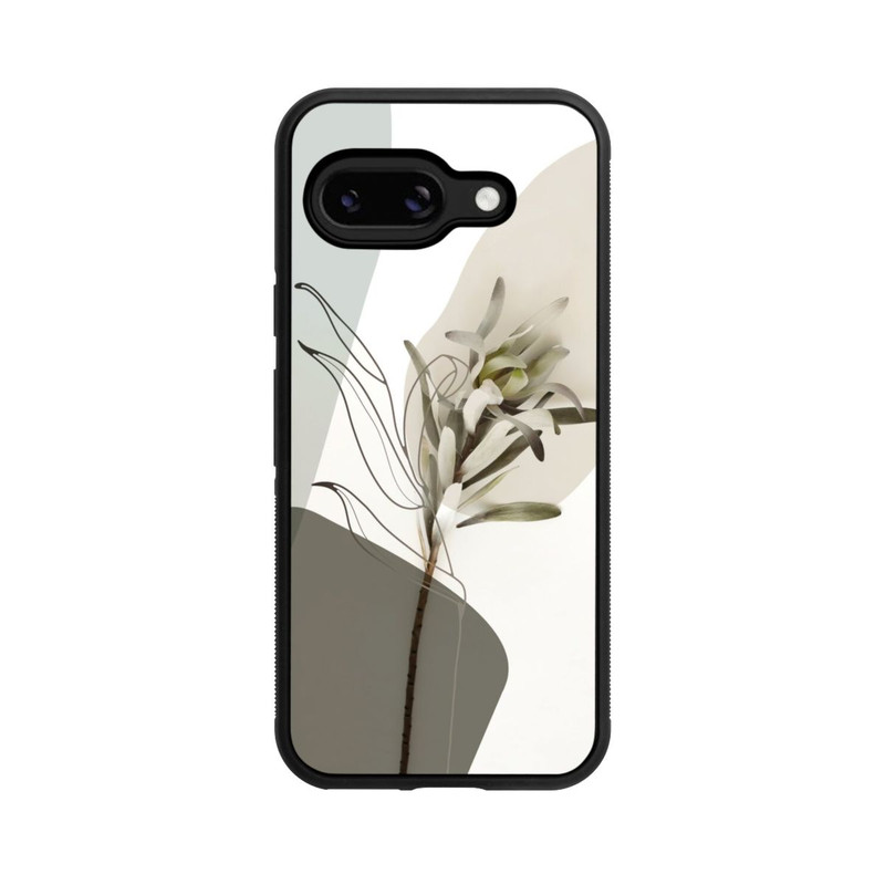 Pixel 9a Base Case Boho Line Art Olivgrün