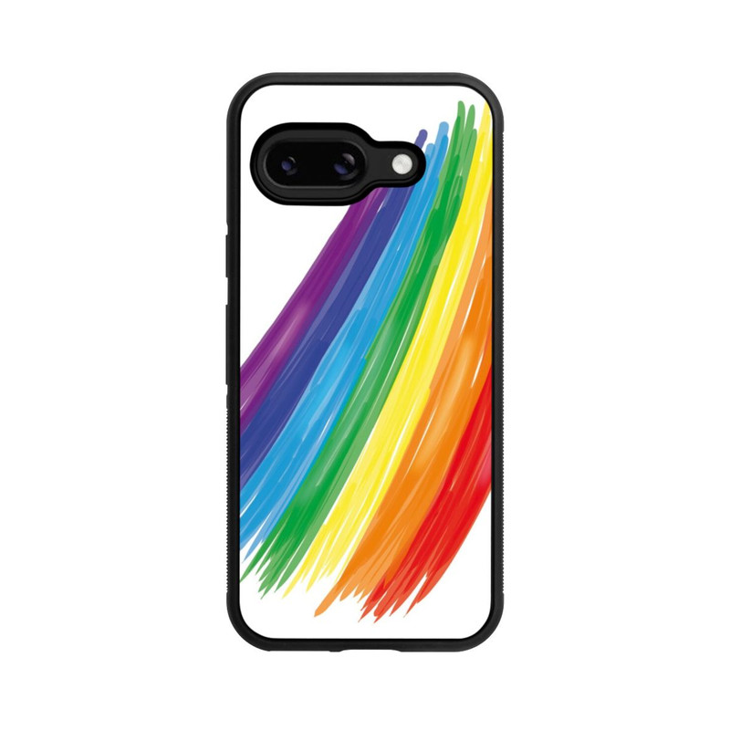 Pixel 9a Base Case Rainbow Paint Brush