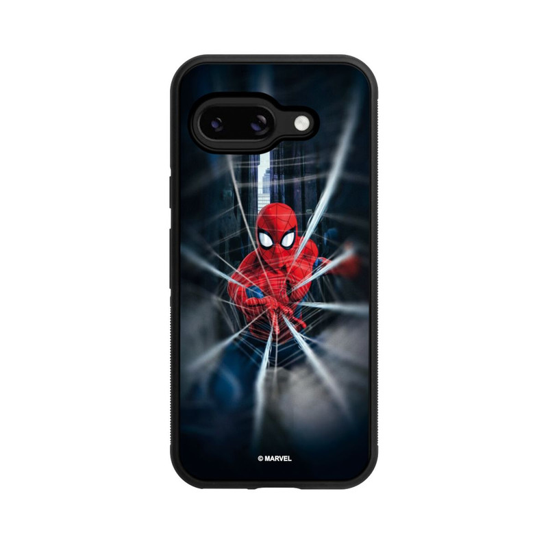 Pixel 9a Base Case Spider-Man Webs In Action