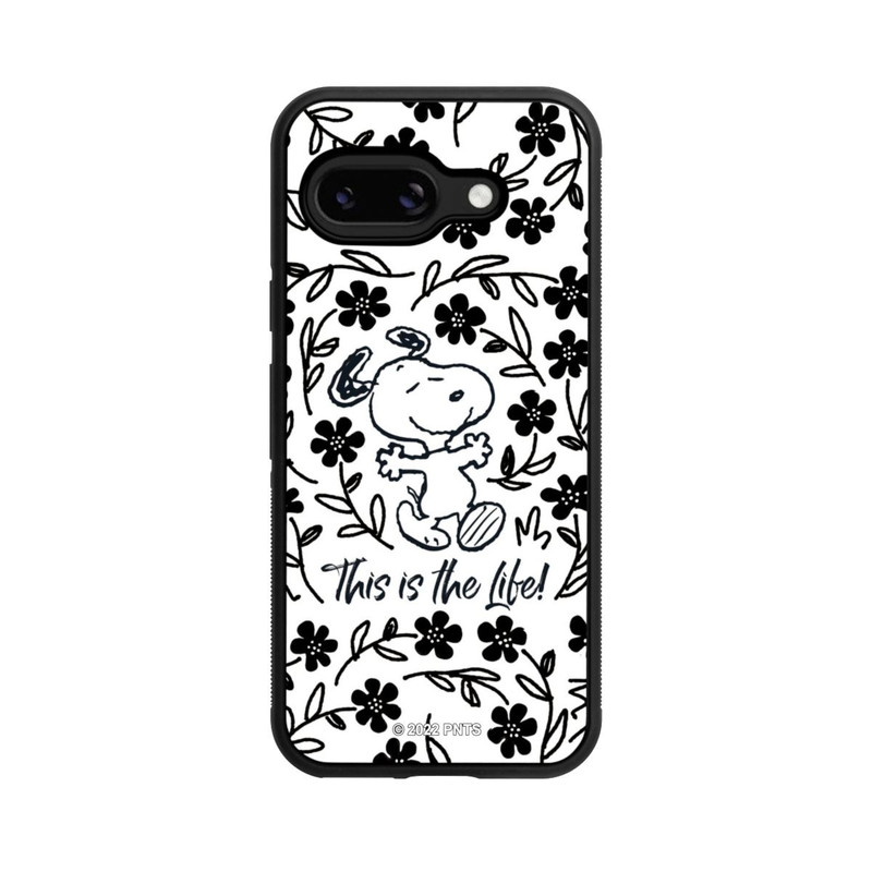 Pixel 9a Base Case Snoopy schwarz und weiß This Is The Life