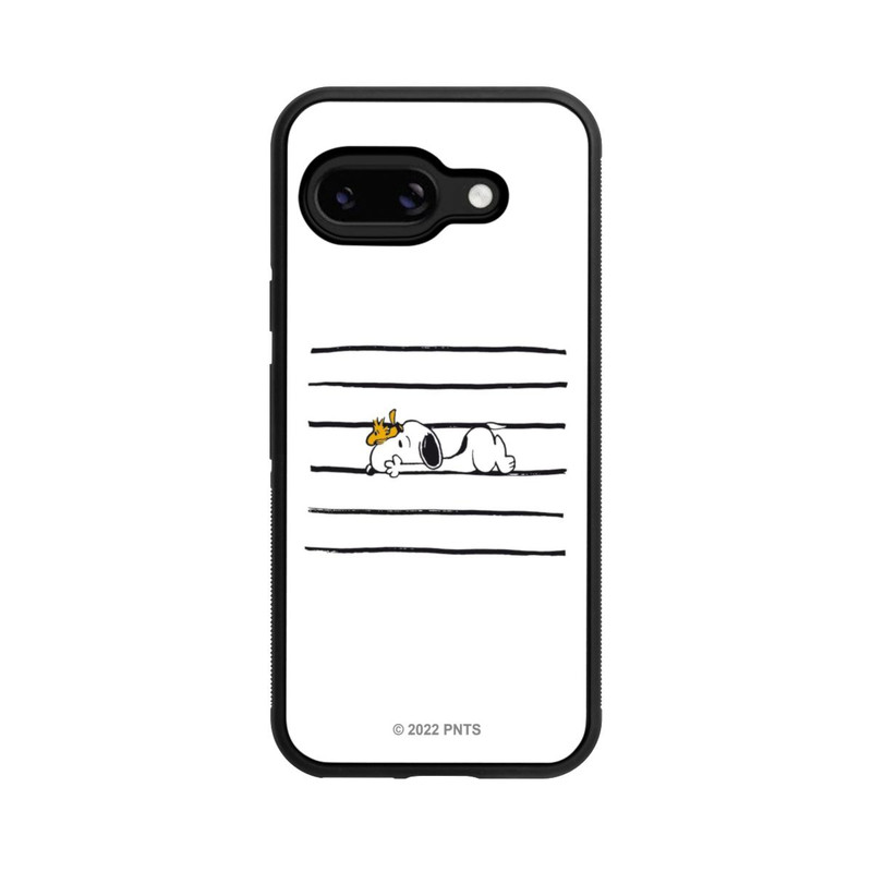 Pixel 9a Base Case Snoopy Woodstock Streifen