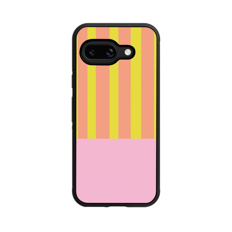 Pixel 9a Base Case Neonfarbige Streifen