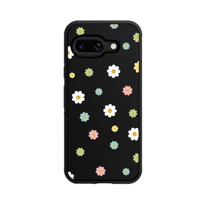 Pixel 9a Base Case Flower Power klein transparent
