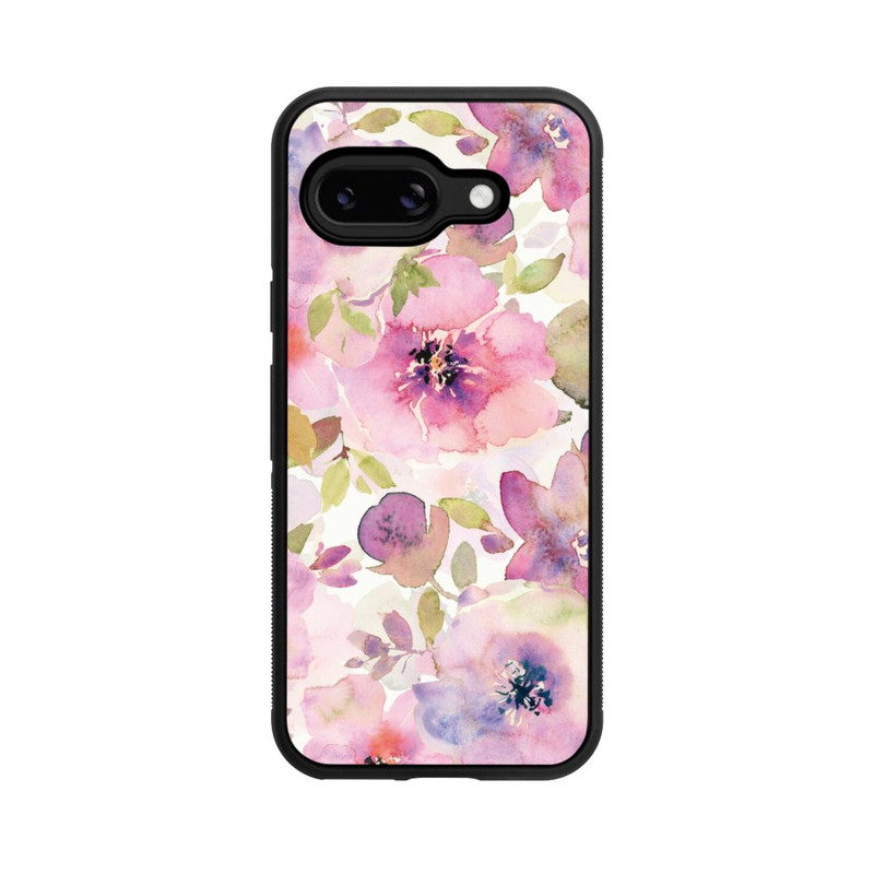 Pixel 9a Base Case Tapete mit rosa Blumen