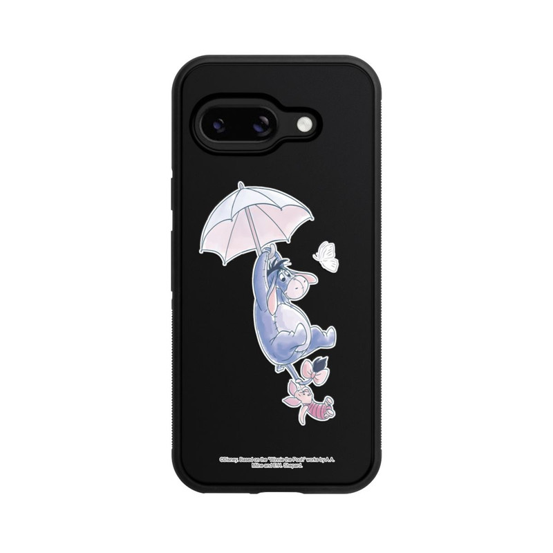 Pixel 9a Base Case Winnie Pooh Eeyeore Find Happiness Transparent