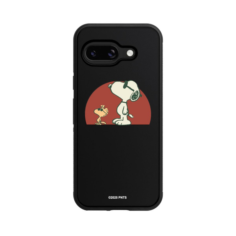 Pixel 9a Base Case Snoopy Woodstock Far Out transparent