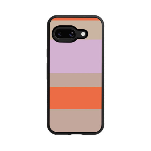 Google Pixel 9a Base Case Moca Lila Orange Stripes