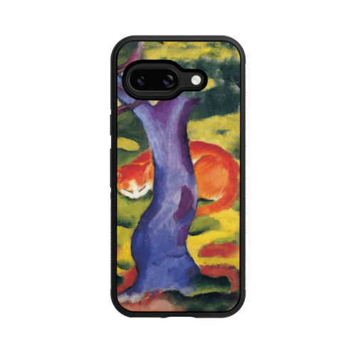 Google Pixel 9a Base Case Katze hinter Einem Baum von Franz Marc