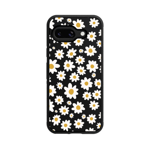 Google Pixel 9a Base Case Daisy Flower Seamless Pattern Transparent