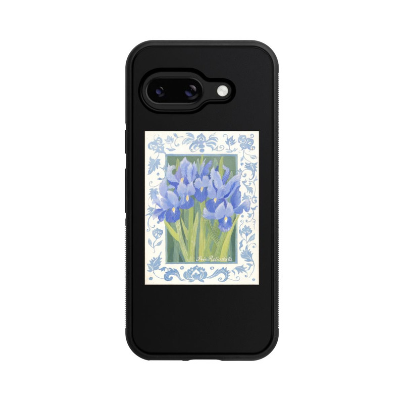 Pixel 9a Base Case Blue Iris, by Jennifer Abbott