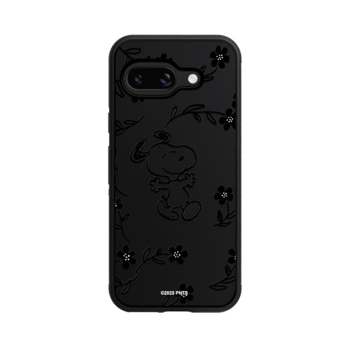 Google Pixel 9a Base Case Snoopy und Flowers Transparent