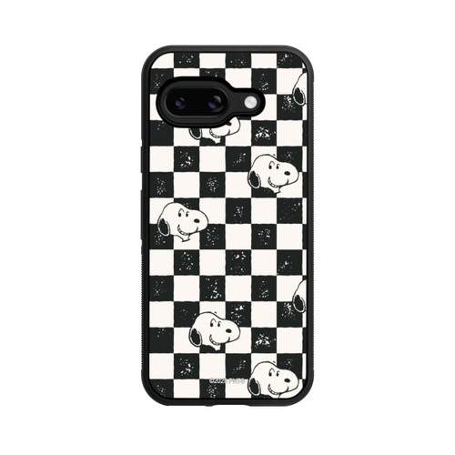 Google Pixel 9a Base Case Snoopy Heads Checked Pattern