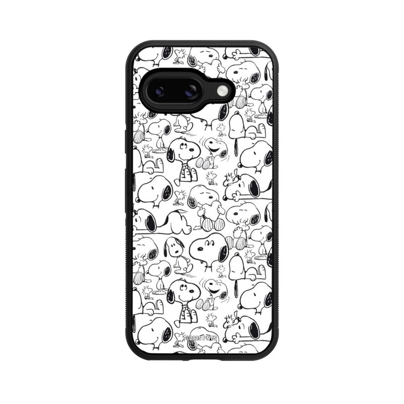 Pixel 9a Base Case Classic Snoopy Pattern White